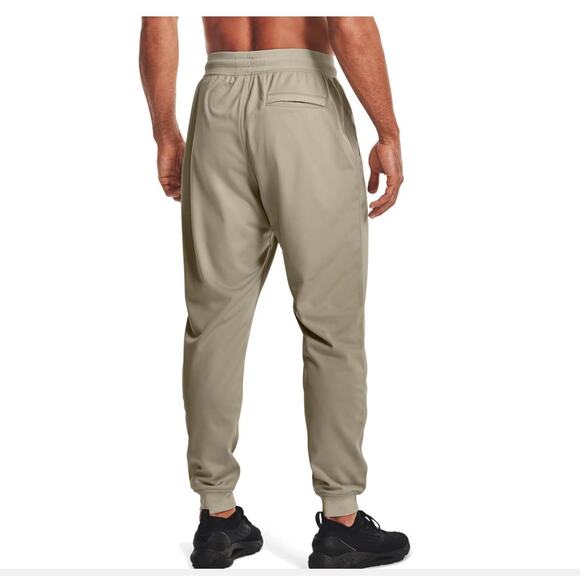 UNDER ARMOUR Sportstyle Jogger Pants Fleece Khaki Gym Training Lounge Mens Sz M - Picture 3 of 13